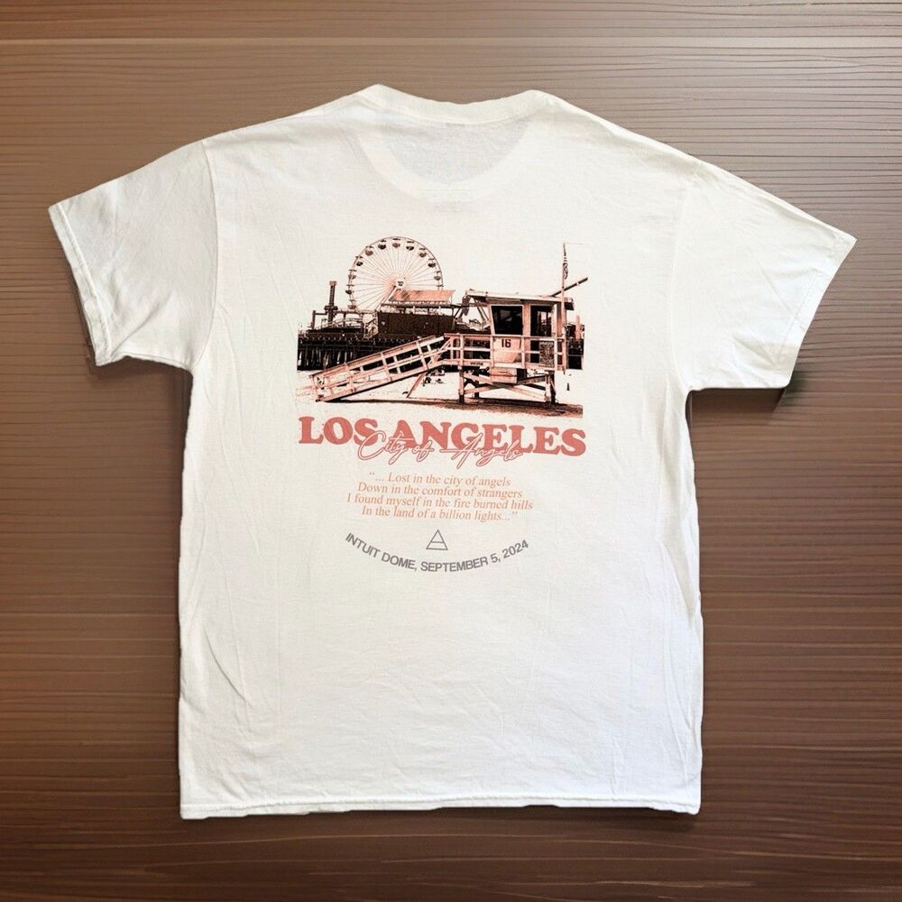 30 Seconds To Mars Seasons Tour Los Angeles Intuit Dome Shirt Size Large